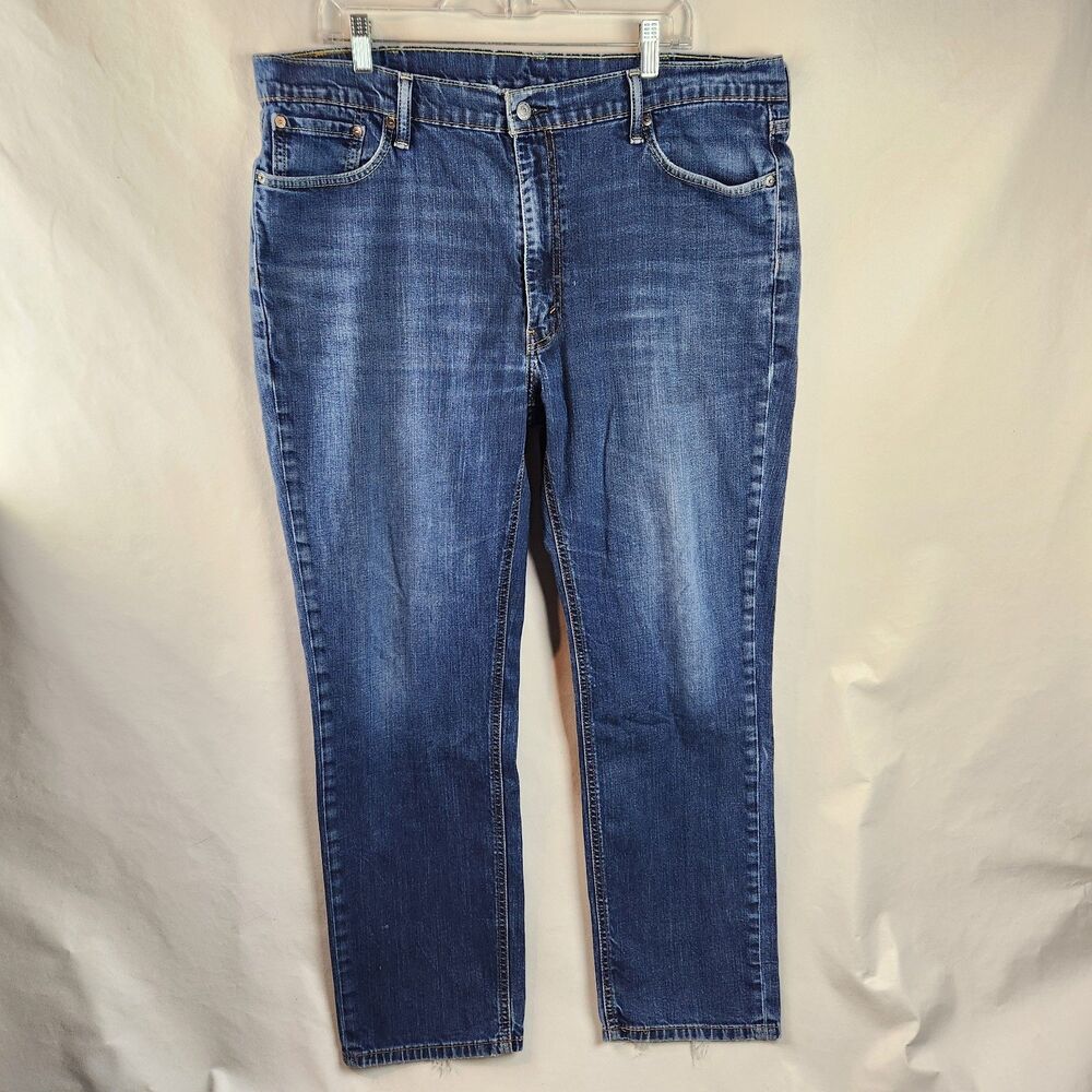 Levis 541 Jeans Mens 40x32 Blue Athletic Fit Tapered Stretch Denim Casual Dark